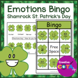 St. Patrick's Day Activity Shamrock Emotions Bingo