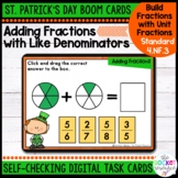St. Patrick's Day Adding Fractions with Like Denominators 