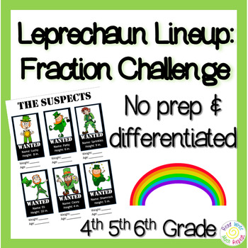 Preview of St. Patrick's Day Fraction Challenge: Leprechaun Lineup