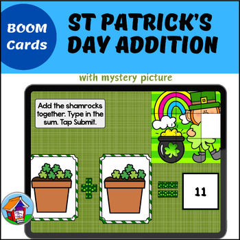 Preview of St. Patrick's Day Addition Mystery Picture BOOM™ Cards