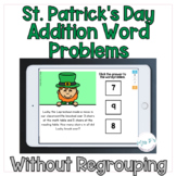 St. Patrick's Day  Addition Based Word Problems  Digital T