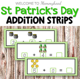 St Patrick's Day Addition Strips for Math Centers