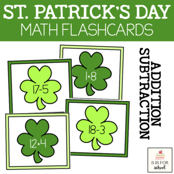 Preview of St. Patrick's Day Addition & Subtraction Flashcards