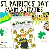 St. Patrick's Day Addition & Subtraction Activities - 4 Ma