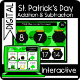 St. Patrick's Day Addition & Subtraction Interactive Digit