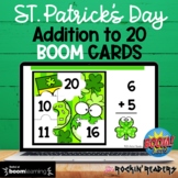 St. Patrick's Day Addition within 20 BOOM Cards Distance Learning