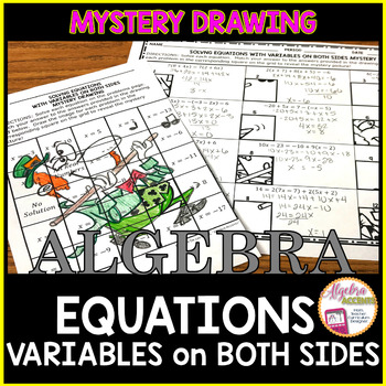 Preview of St. Patrick's Day Algebra 1 Solving Equations with Variables on Both Sides