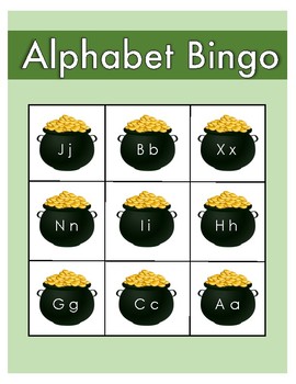 Preview of St. Patrick's Day Alphabet Bingo