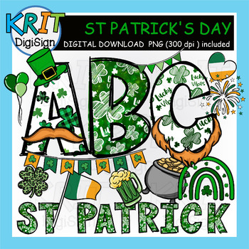 Preview of St. Patrick's Day Alphabet Letter and Clipart