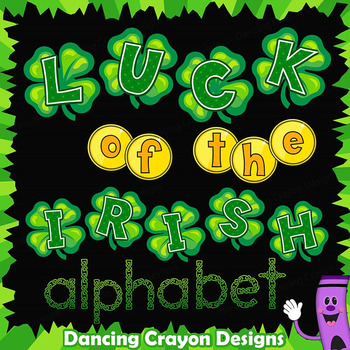 Preview of St.Patrick's Day Alphabet Letters - Clip Art