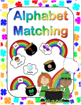 Preview of St. Patrick's Day Alphabet Matching