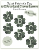 St. Patrick's Day Alphabet Uppercase Letters| Digital & Pr
