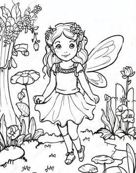 Preview of St. Patrick's Day Aria's Lucky Day fairy coloring page