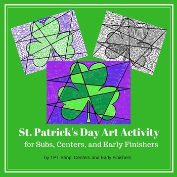 Preview of St. Patrick's Day - Art Activity for Centers, Subs, and Early Finishers