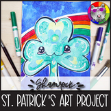 St. Patrick's Day Art Lesson, Cute Shamrock Art Project Ac