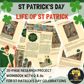 Preview of St Patrick's Day Art Research Project