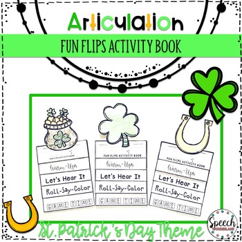 Preview of St. Patrick's Day Articulation Fun Flips - Activity Book
