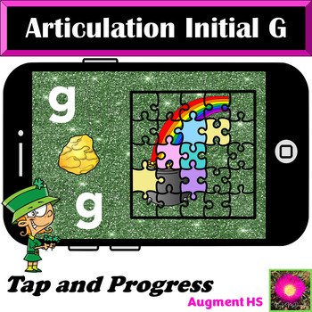 Preview of St Patrick's Day Articulation G Activity on Boom Cards™