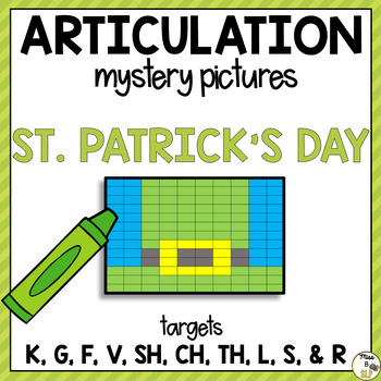 Preview of St. Patrick's Day Articulation Mystery Pictures for Speech Therapy