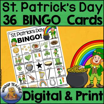 Preview of St. Patrick's Day BINGO Game - Fun St. Patrick's Day Vocabulary Activity