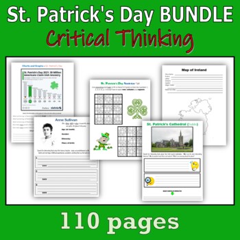 Preview of St. Patrick's Day BUNDLE - Critical Thinking