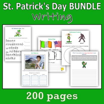 Preview of St. Patrick's Day BUNDLE - Writing