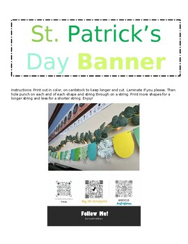 Preview of St. Patrick's Day Banner