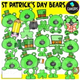 St Patrick's Day Bears Clip Art Set {Educlips Clipart}