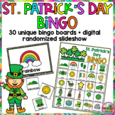 St. Patrick's Day Bingo Activity Game with Digital Randomi