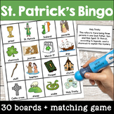 St. Patrick's Day Bingo - Based on Life of St. Patrick