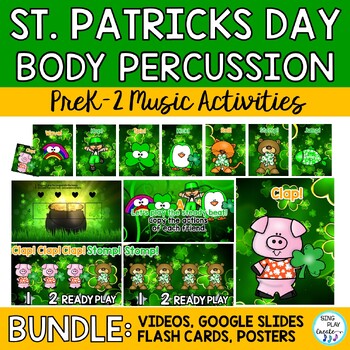 Preview of St. Patrick's Day Body Percussion Activity BUNDLE