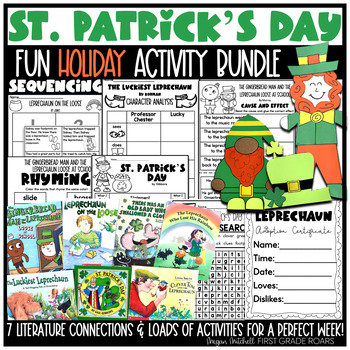 Preview of St. Patrick's Day Activities Reading Comprehension, Crafts, Writing, Word Work