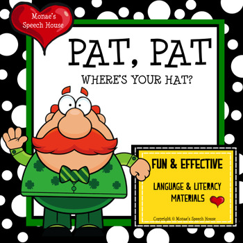 Preview of St. Patrick's Day EARLY READER RHYME  Literacy Circle PRE-K  Speech Therapy