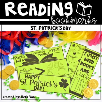 St. Patrick's Day Bookmarks by Beth Van | Teachers Pay Teachers