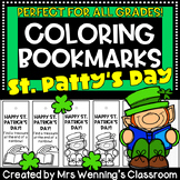 St. Patrick's Day Bookmarks! Coloring Bookmarks! All Grades!