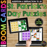 St. Patrick's Day Boom Cards™ Math Puzzles Digital Learnin