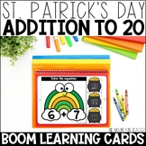 St. Patrick's Day Boom Cards for Addition up to 20 Math Fa