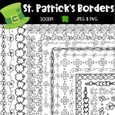 St. Patrick's Day Page Borders and Frames Clip Art