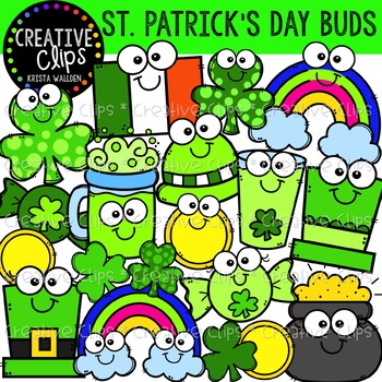 Preview of St. Patrick's Day Buds: St. Patrick's Day Clipart {Creative Clips Clipart}