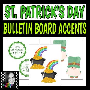 Preview of St. Patrick's Day Bulletin Board Accents