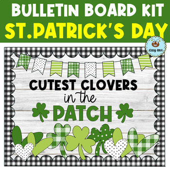 Preview of St. Patrick's Day Bulletin Board/ Clovers Bulletin Board/ Shamrock March Decor