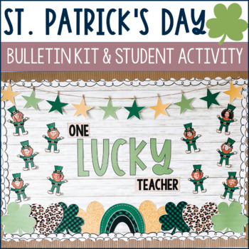 Preview of St. Patrick's Day Bulletin Board Kit |  March Bulletin Board | Leprechaun Craft