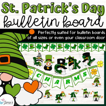 Preview of St. Patrick's Day Bulletin Board Kit | March Editable Bulletin Board