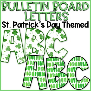 Preview of St. Patrick's Day Bulletin Board Letters | March Bulletin Board Letters