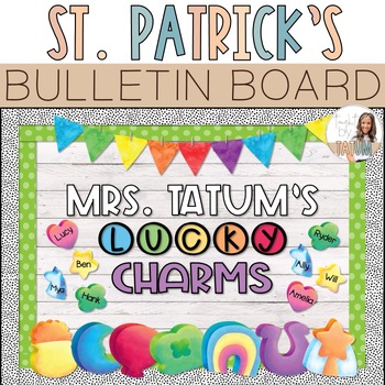 Preview of St. Patrick's Day Bulletin Board | Lucky Charms Theme