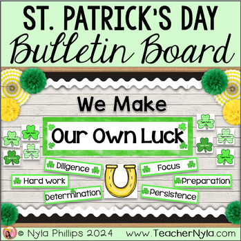 Preview of St. Patrick's Day Bulletin Board | We Make Our Own Luck