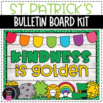 Preview of St. Patrick's Day Bulletin Board or Door Decor - Kindness Theme