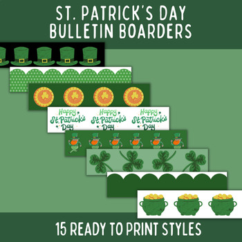 Preview of St. Patrick's Day Bulletin Boarders | March Bulletin Board
