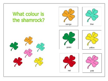 Preview of St. Patrick's Day Bundle Interactive Book and Colour Matching Activities