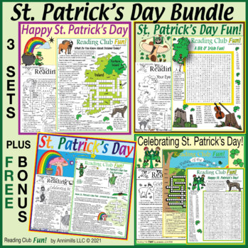 Preview of St. Patrick's Day Bundle - Irish Heritage, History, Celebrations, Myths, Legends